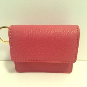 Charming Charlie Pink Card Holder